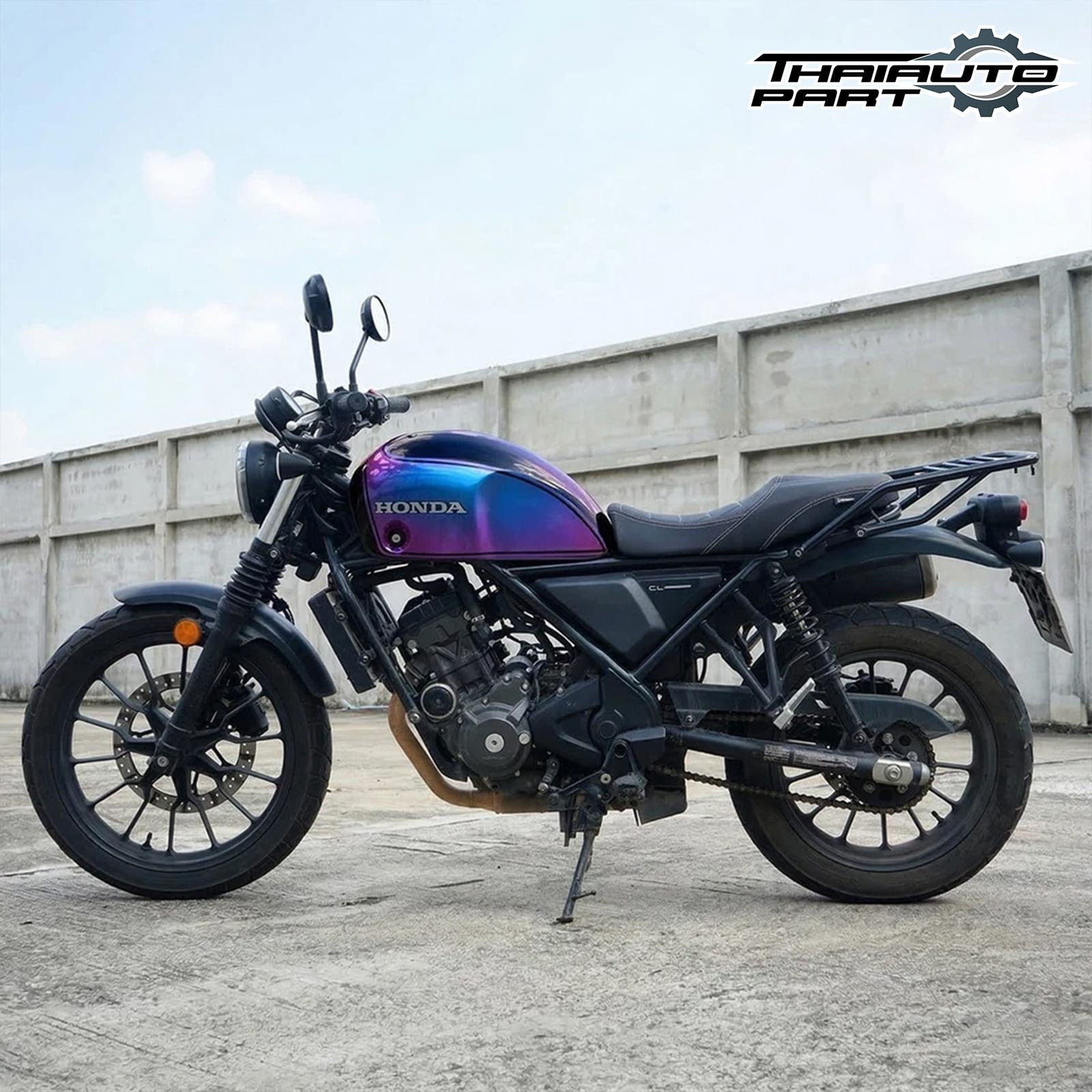 Cover Fuel Oil Tank Purple Effect ABS For Honda SCL CL300 CL500 2023-2025