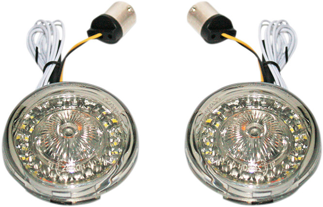 Custom Dynamics 1156 Probeam LED ECE Turn Signal Inserts for Harley HDI Models