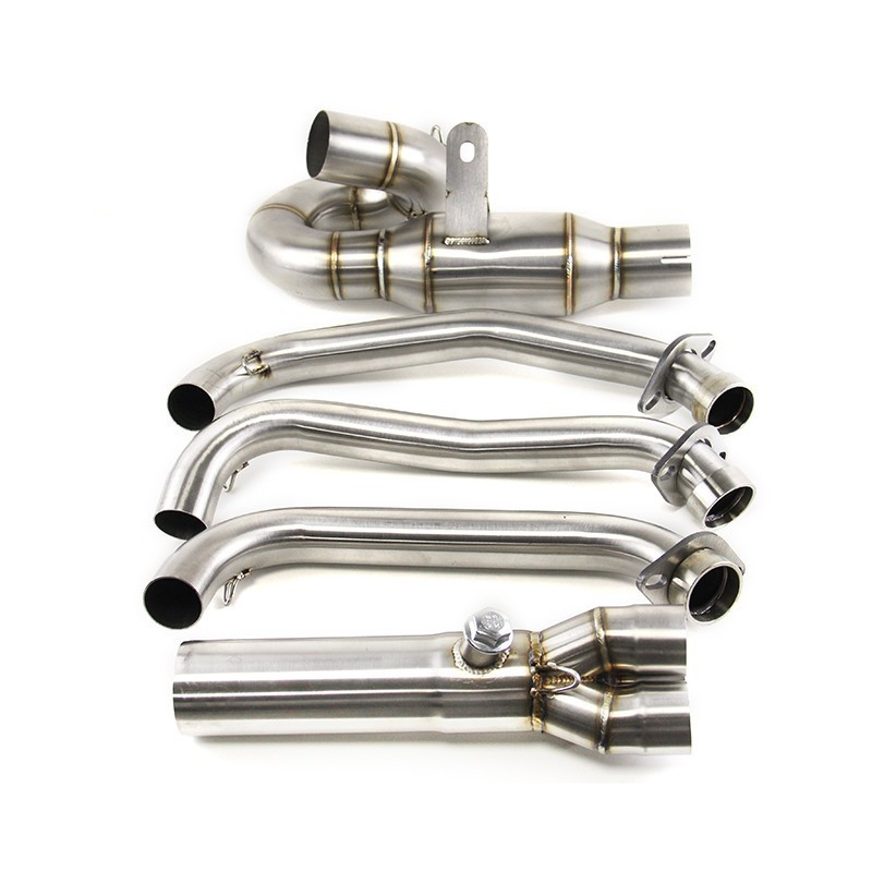Full Exhaust System 675SS For CF-Moto 675SR 2024-2025 Header Pipe Black Mufflers