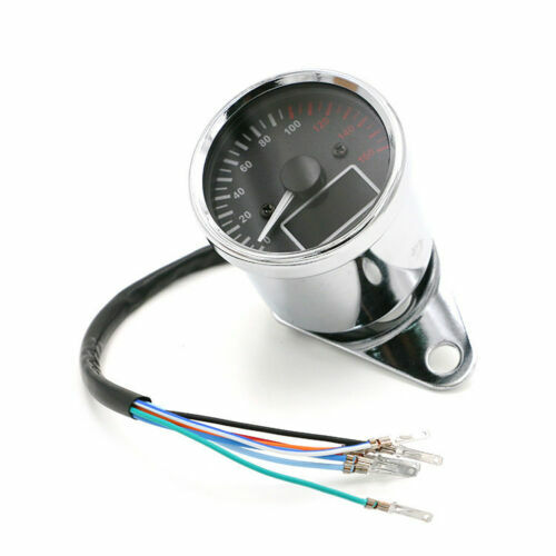 Universal 0~160KM/H Digital LED LCD Speedometer Tachometer Odometer Fuel Gauge