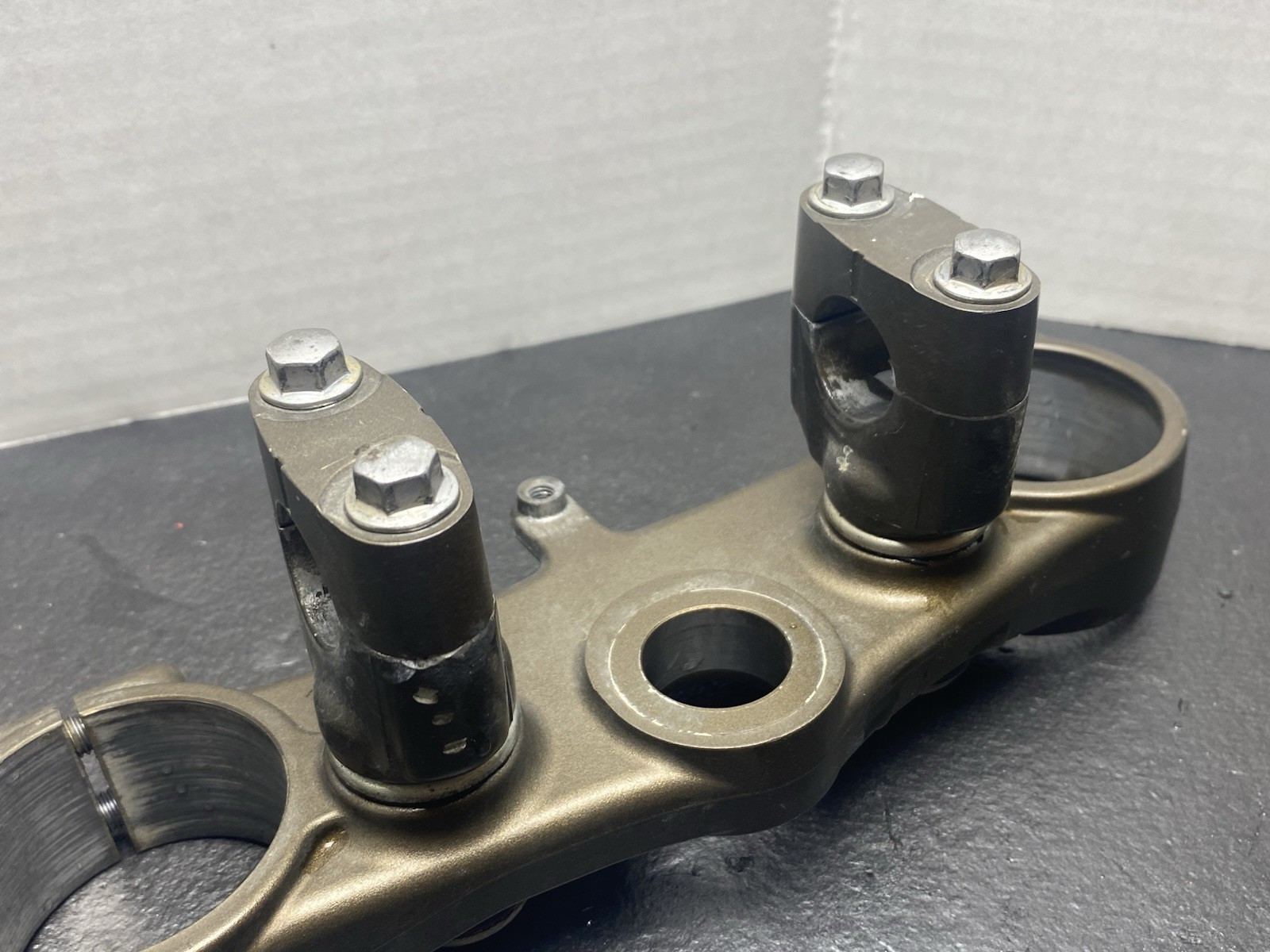 2007 Kawasaki KX250F OEM Triple Tree Clamp Bar Mount BEARINGS GOOD!