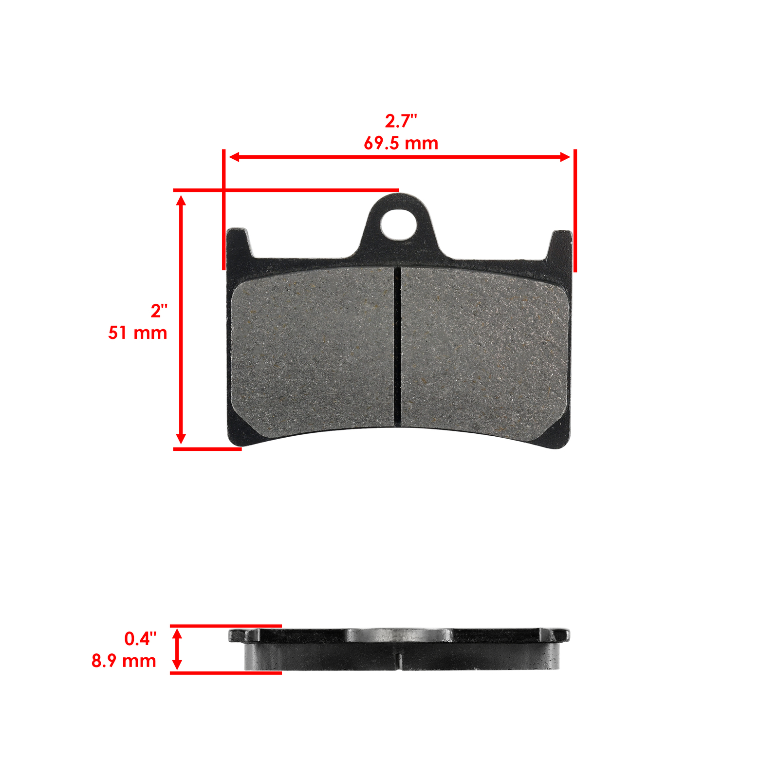 Front Rear Brake Pads for Yamaha XTZ1200 Super Tenere 1200 2012-2024 Front Rear