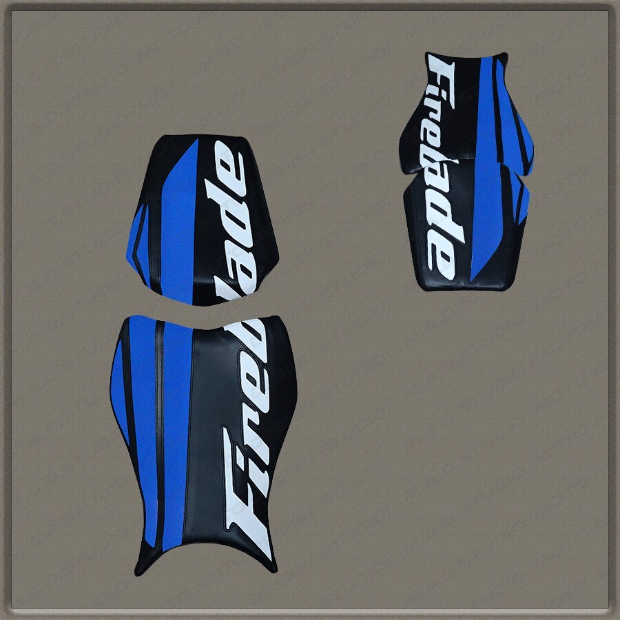 Custom (Black+Blue-White) Design Seat Cover HONDA CBR1000RR Fireblade 2008-2016