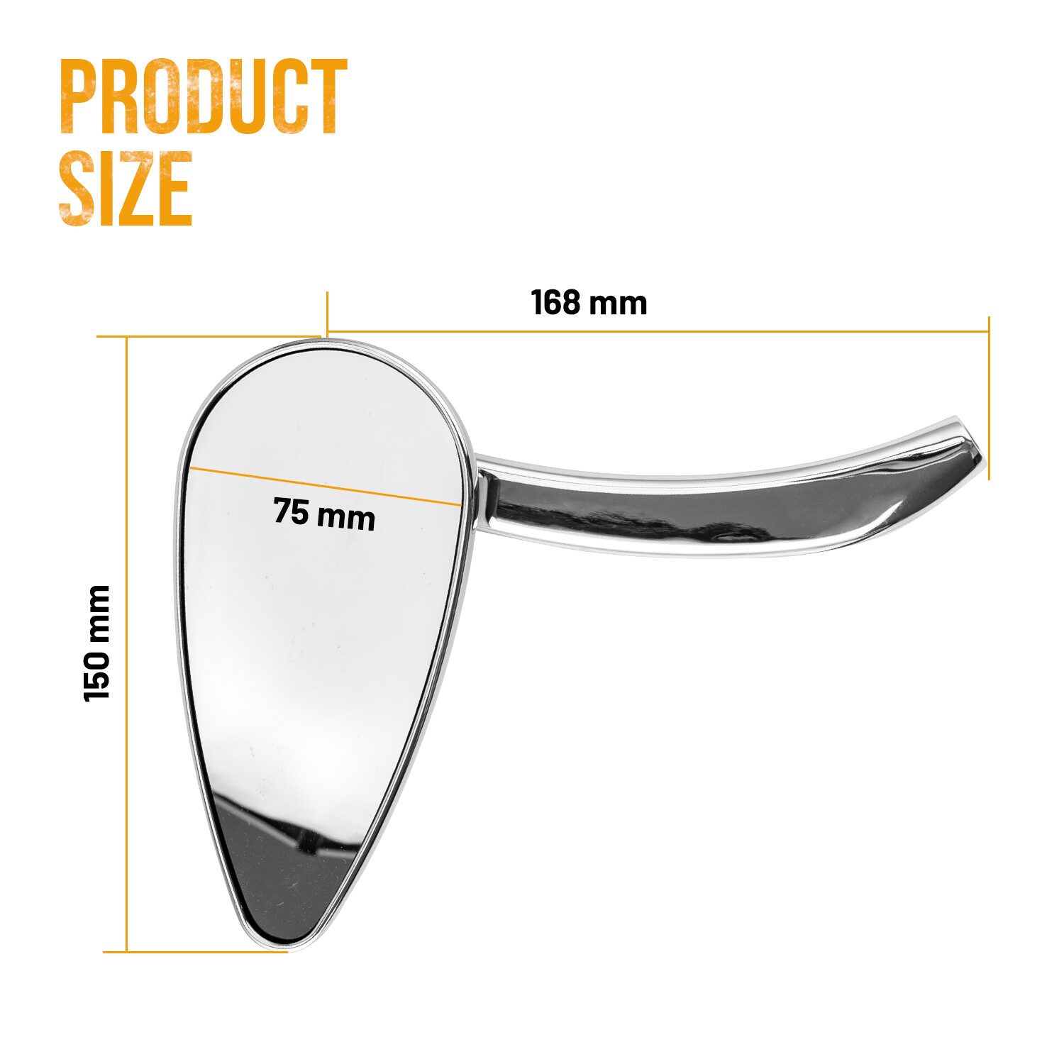 8mm 10mm Motorcycle Mirrors with Brake & Turn Signal Rear LED Mirror Teardrop