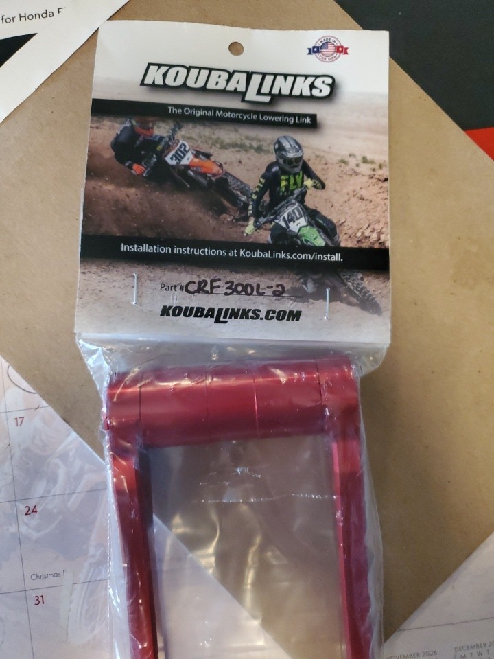 KoubaLinks Lowering Link – Red, CRF3 CRF3-R