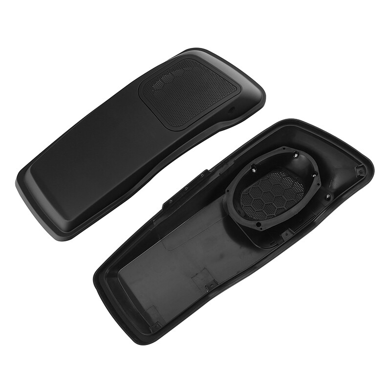Matte Hard Saddlebags Lid 6×9” W/ Speakers Fit For Harley Touring Glide 2014-Up