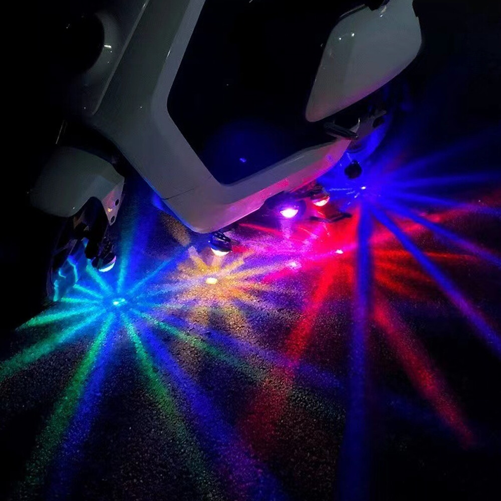Universal Motorcycle Parts RGB Led Flash Strobe Light Atmosphere Lamp Multicolor