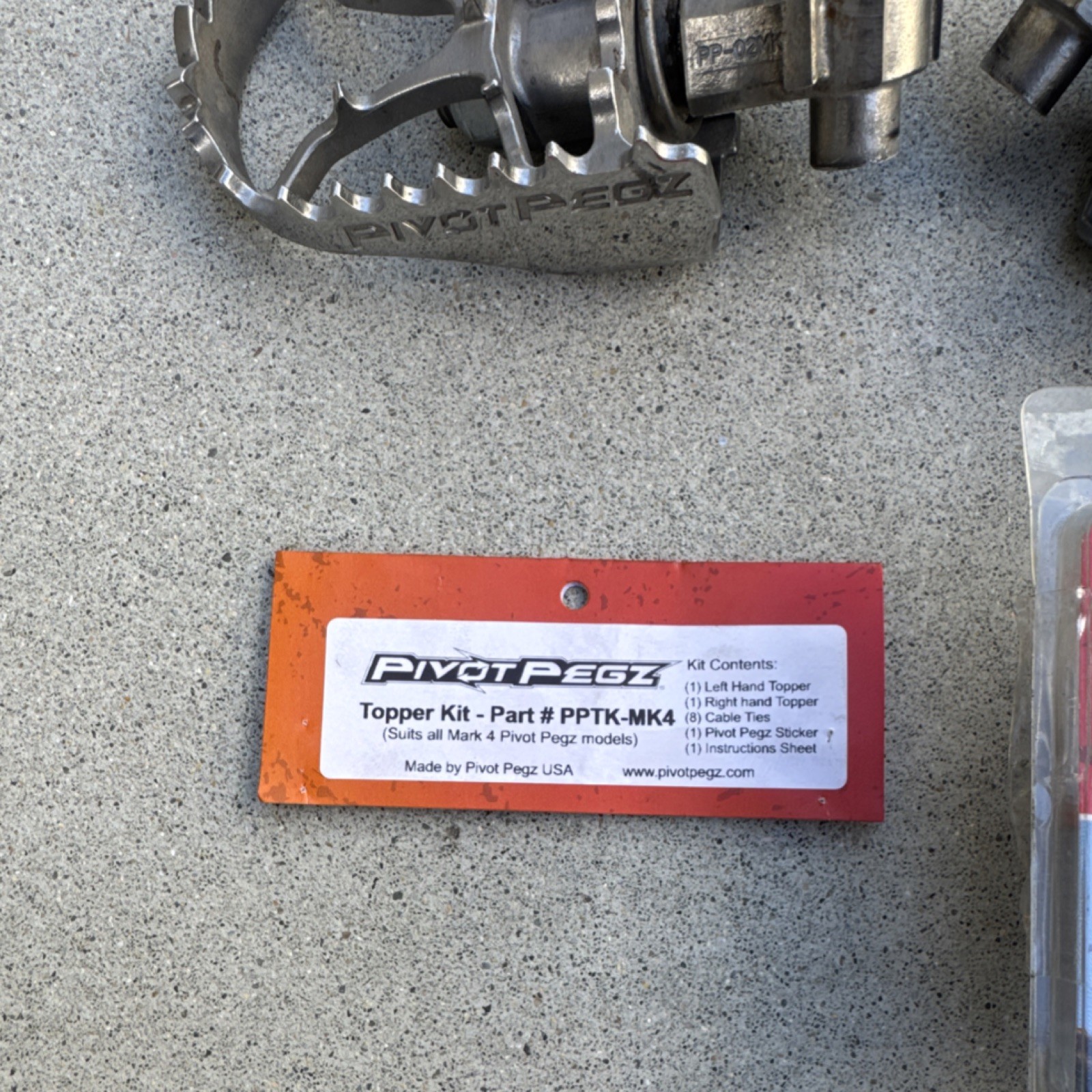 Pivot Pegz MK4 KTM 2023,2024,2025’ SX XC. MX.