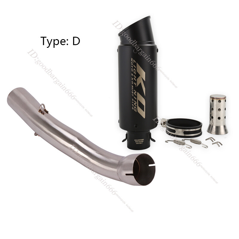 For Ducati Monster 821 1200 2019-2023 Exhaust Tips Mid Link Pipe 51mm Mufflers