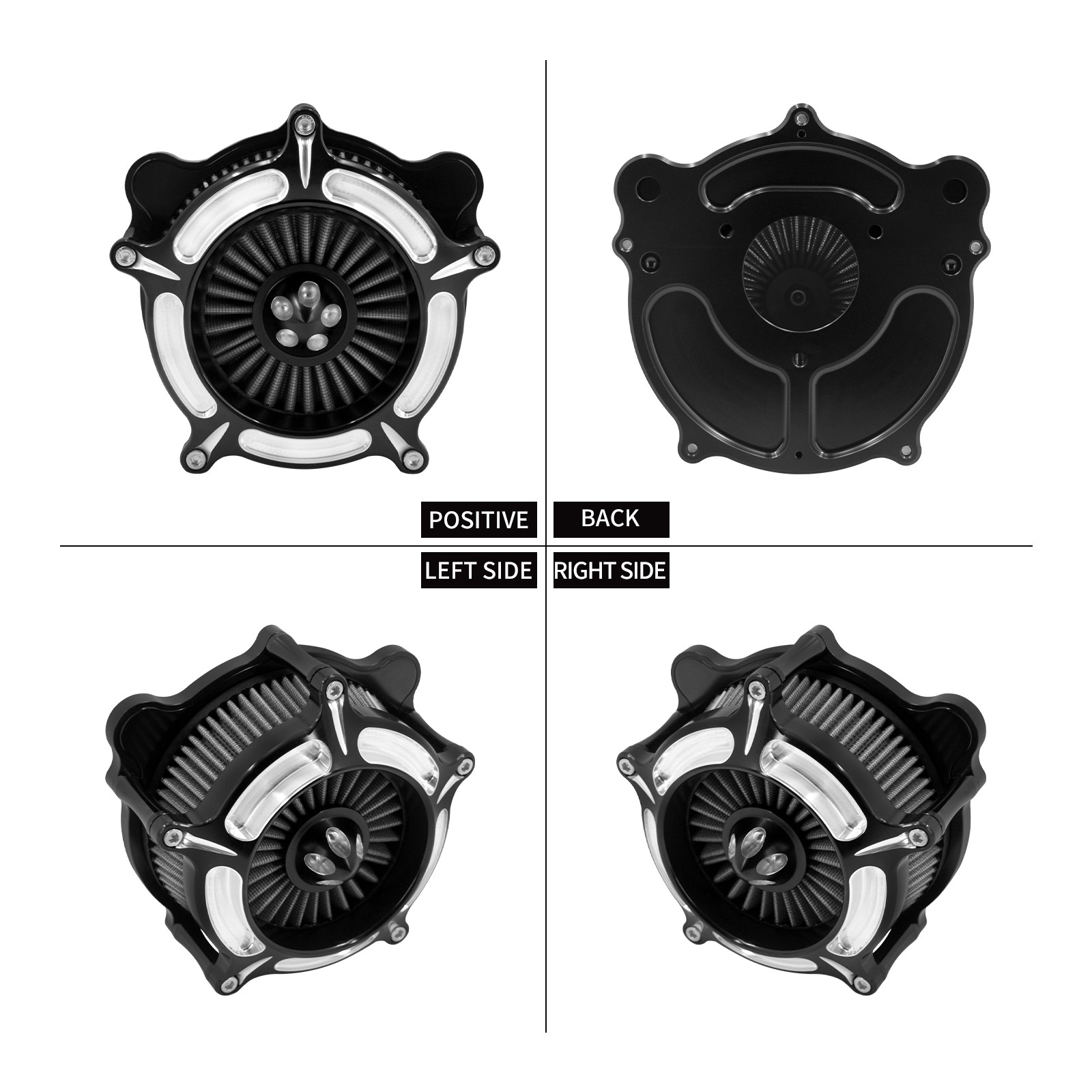 Air Cleaner Spike Intake Filter Fit For Harley Softail 2016 2017 Dyna FXDLS 17