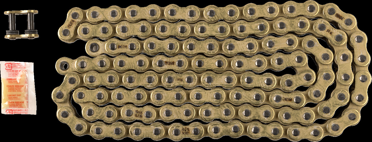 RK GB525XRE-120 525 XRE Drive Chain 120 Links Gold Universal