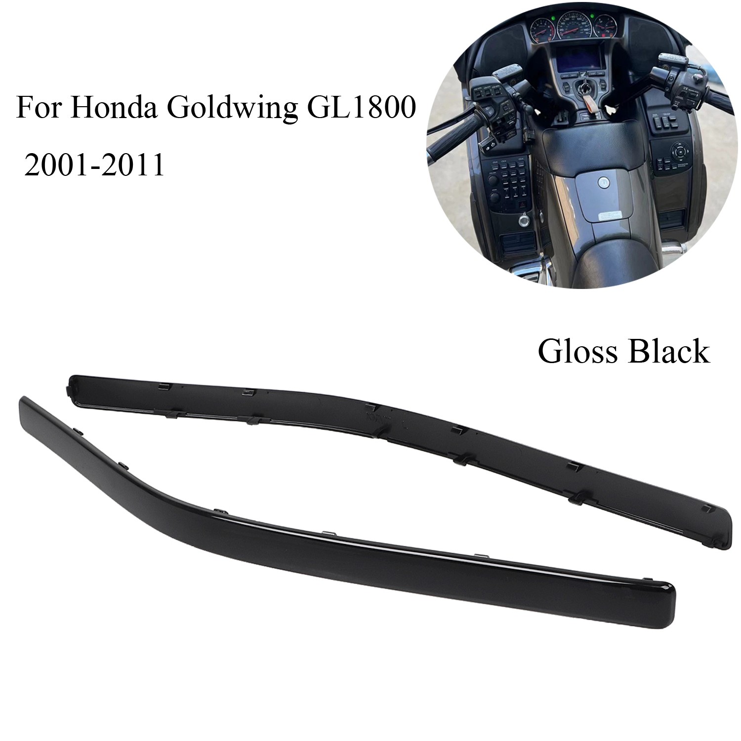 Front Side Fairing Cowl Edge Molding Trim For Honda GL1800 2001-11 GL1800HP ABS