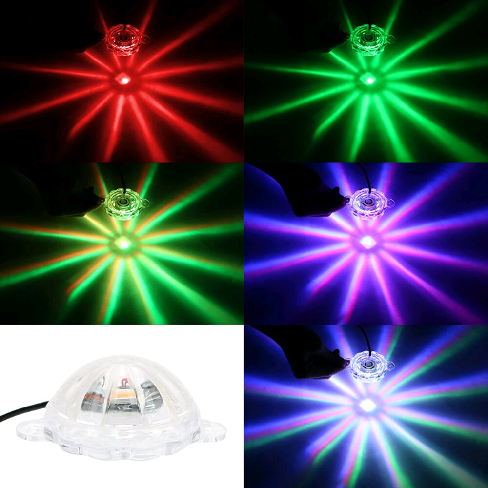 Universal Motorcycle Parts RGB Led Flash Strobe Light Atmosphere Lamp Multicolor