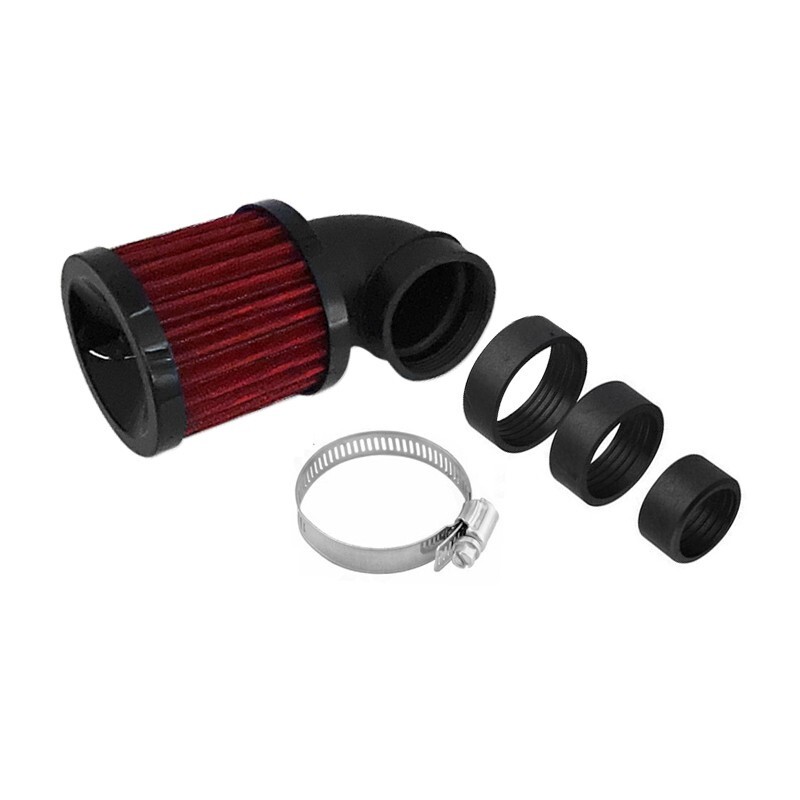 28-48mm 90 Degree Bend Air Intake Filter Cleaner Motorcycle Dual Sport Bike ATV