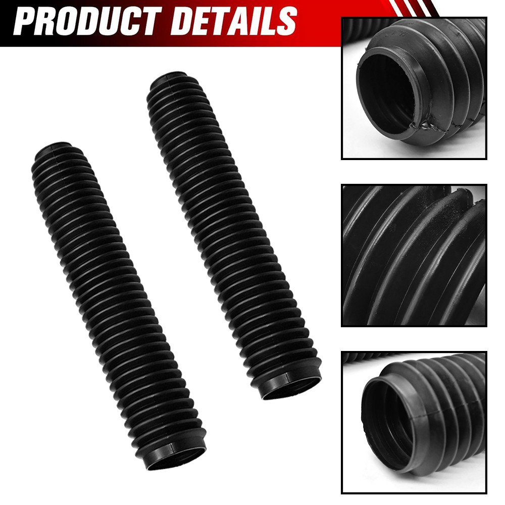2PCS For Zero Rubber Motorcycle Front Fork Dust Cover Gaiter Gaitors Boots