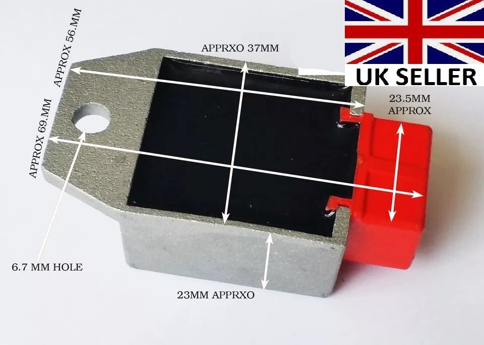 4 Pin Motorcycle Regulator Rectifier 12.8V DC Higher Power Bike Quaad Go-Kart