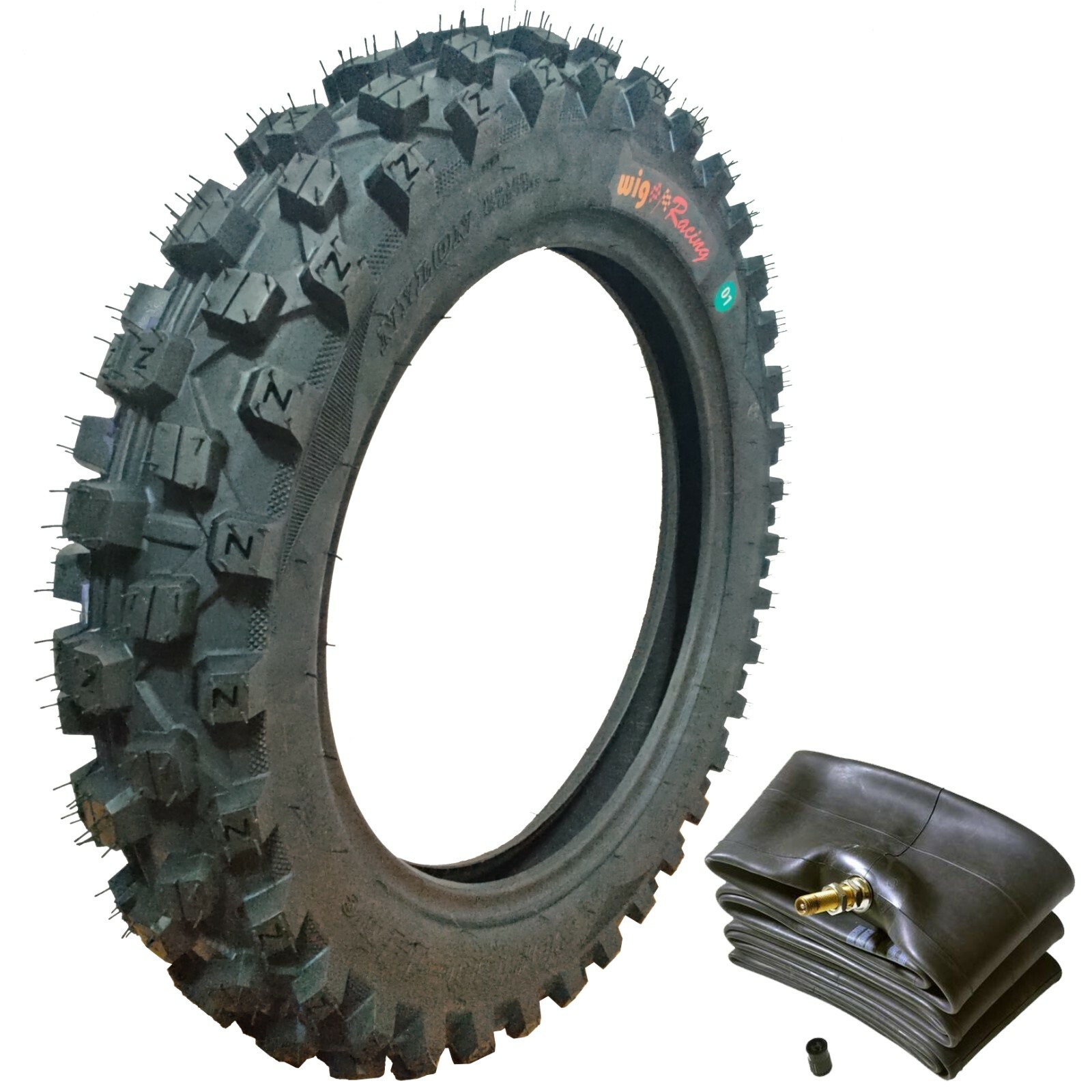 WIG Racing 3.00×12 (80/100-12) Tire and Tube Combo TTR110E, KLX110. DRZ110