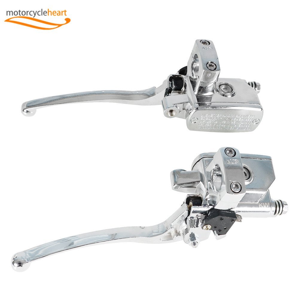 1″ 25mm Right and Left Motorcycle Brake Clutch Master Cylinder Reservoir Levers
