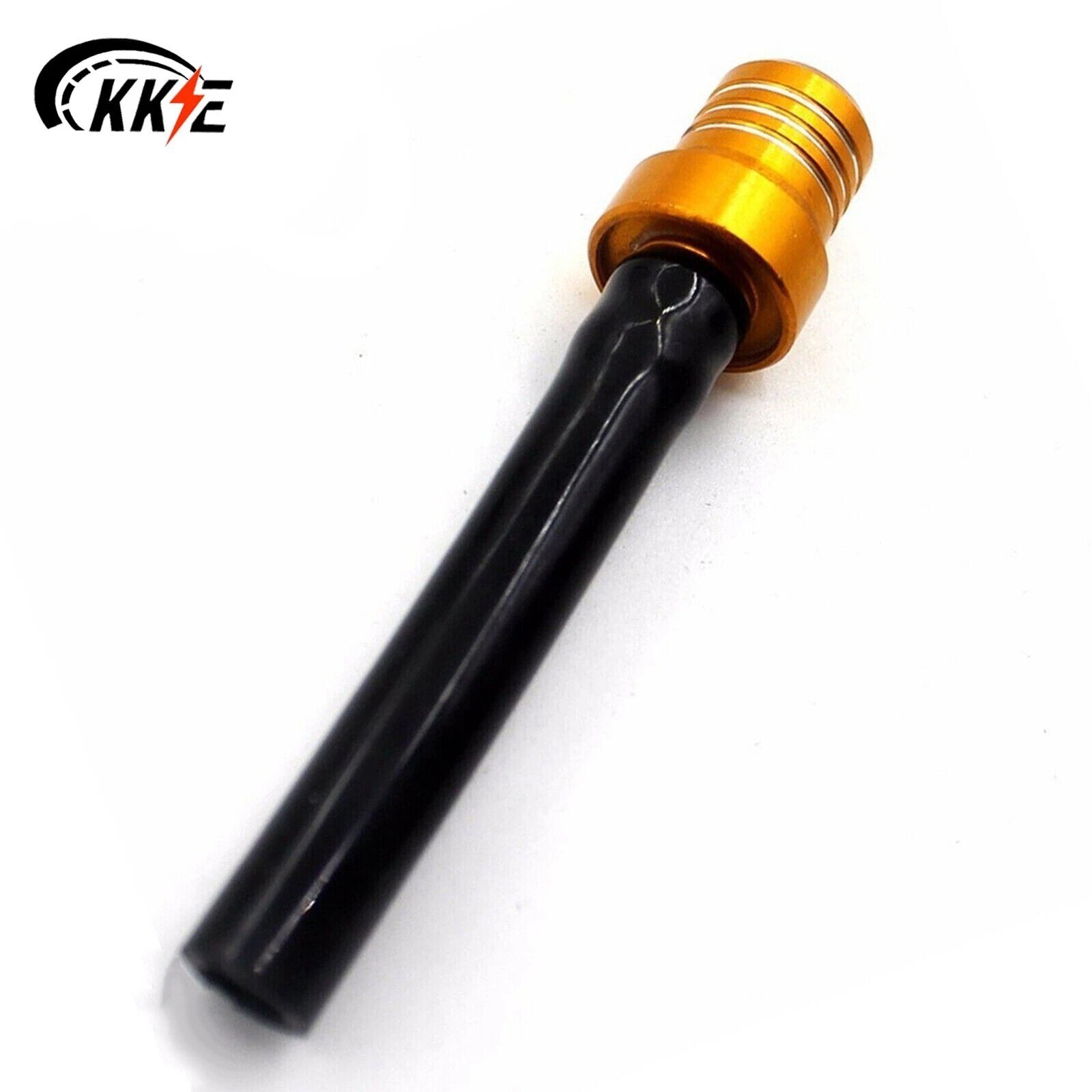 KKE Gold Fuel Tank Gas Cap Valve Vent Breather Hose Black Tube ATV Dirt Bike CNC