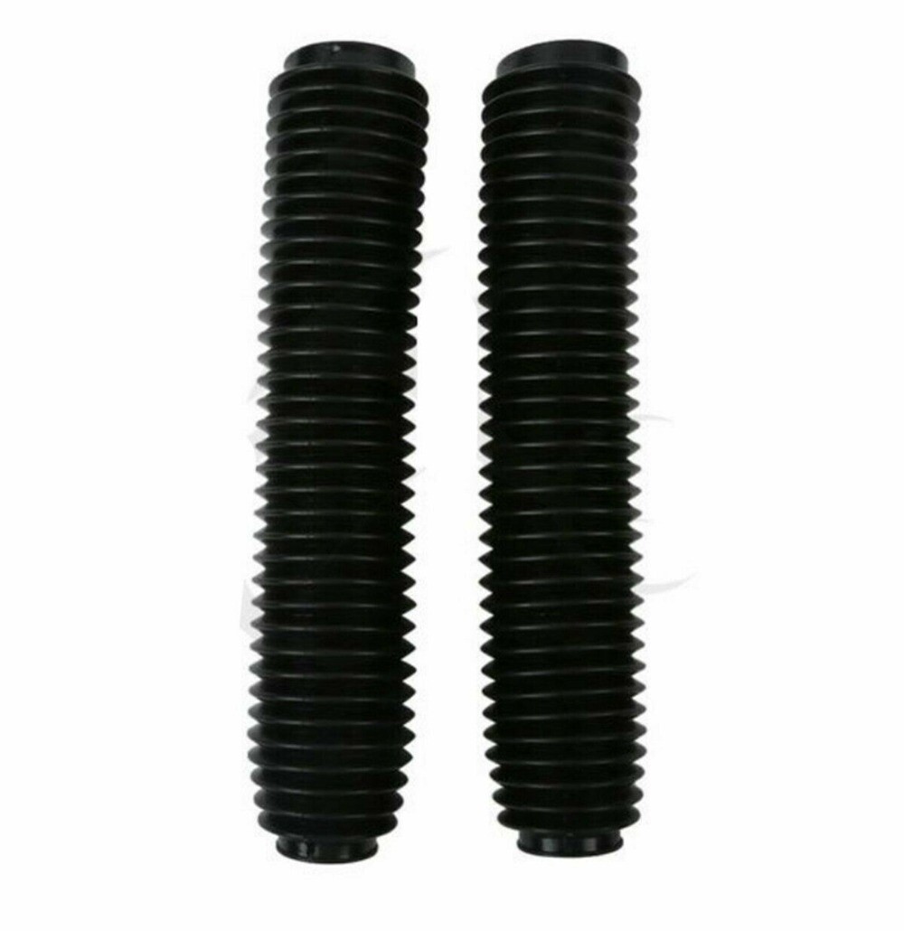 Motorcycle Rubber Front Fork Dust Cover Gaiters Gaitors Boots Shock Absorber x2