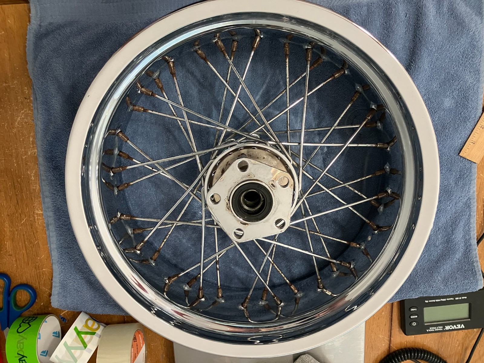 harley shovelhead panhead chopper RK EXCEL 40 spoke 16×5.50 rear wheel vintage