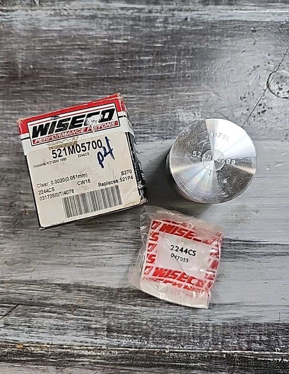Wiseco Piston +1mm 57mm Bore 521M05700 Yamaha YZ125 1985 NO WRISTPIN OR CIRCLIP