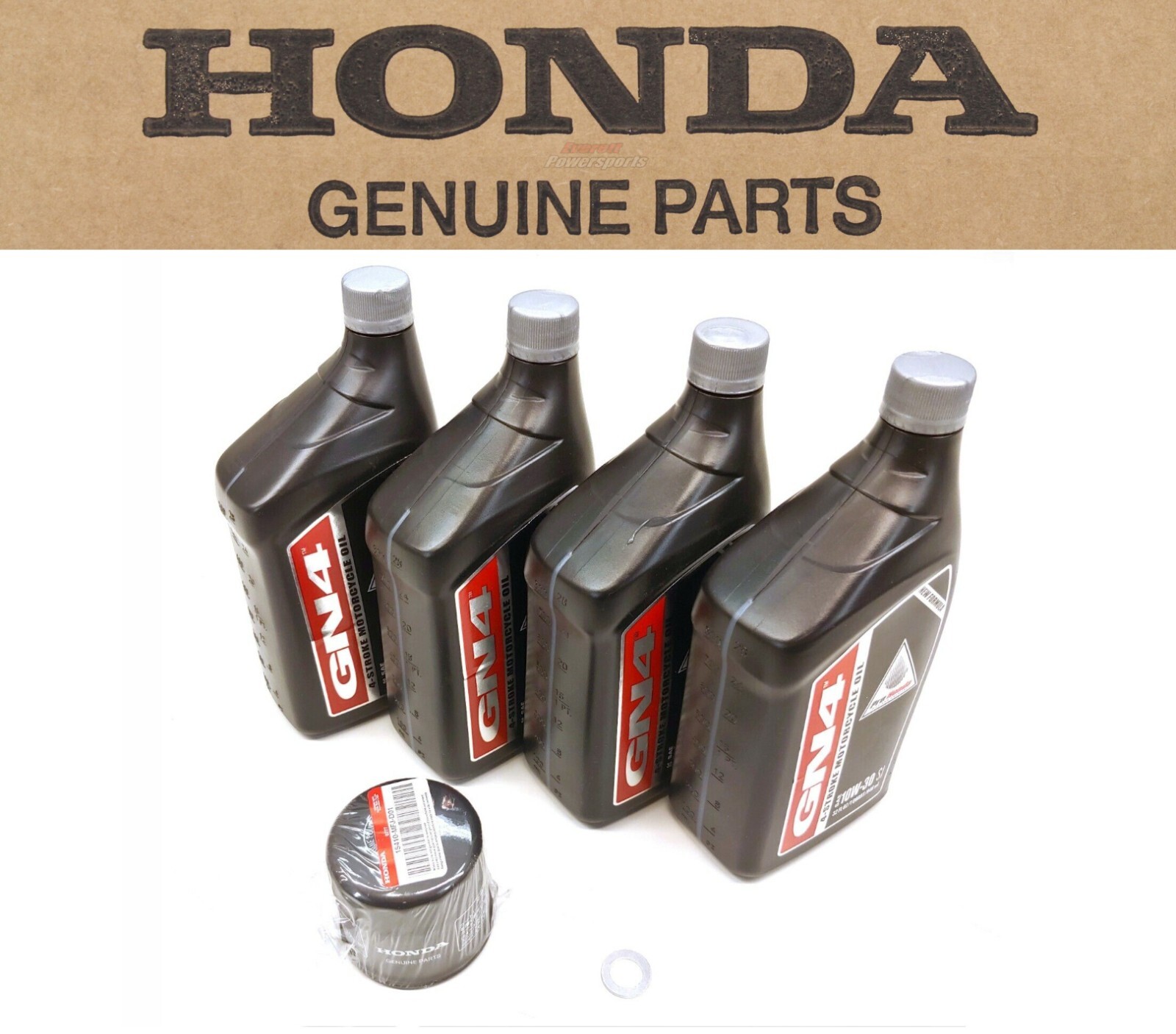 VTX1300 (All) Oil Change Kit OEM GN4 Filter Washer Honda Motorcycle 10w30#V202 G