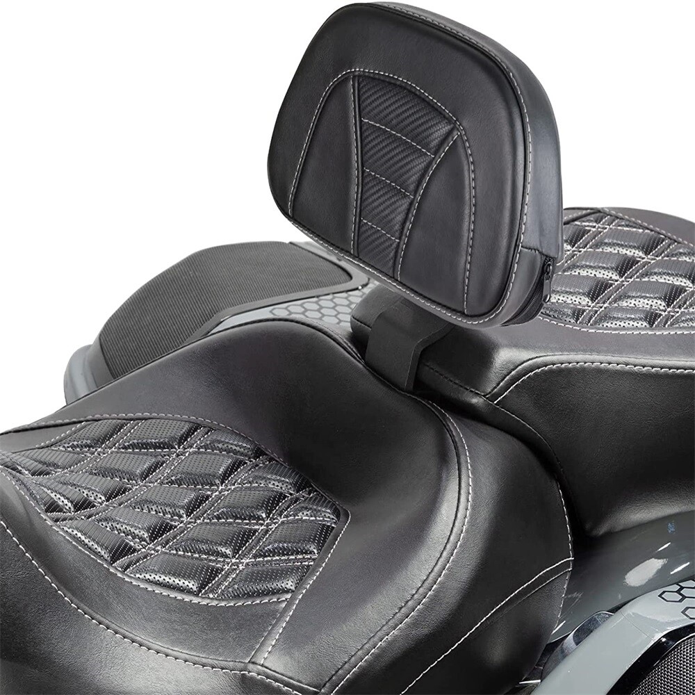 Front Driver Mid Cushion Backrest Pad For Harley CVO Road Glide FLTRXSE 2018-22