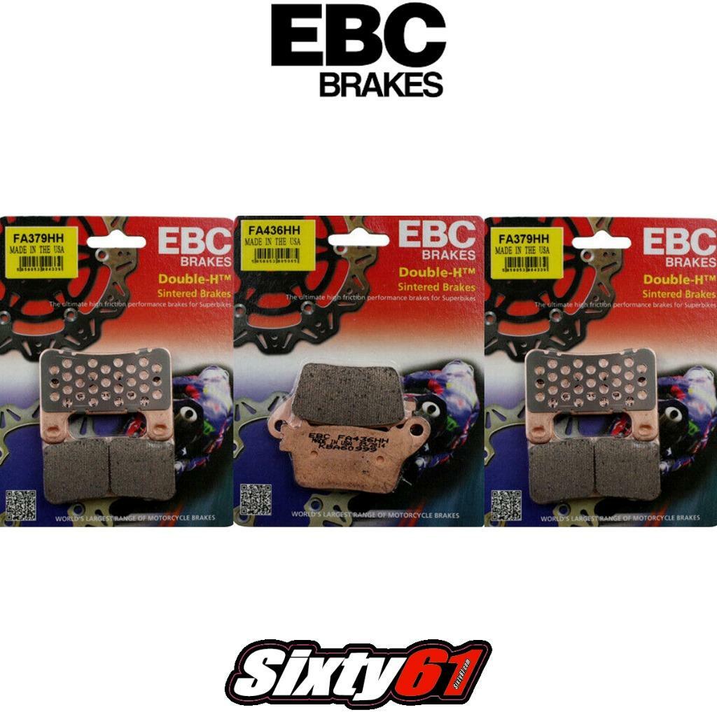 Kawasaki ZX6R Brake Pads 2018-2023 EBC Front and Rear Sintered FA379HH FA436HH