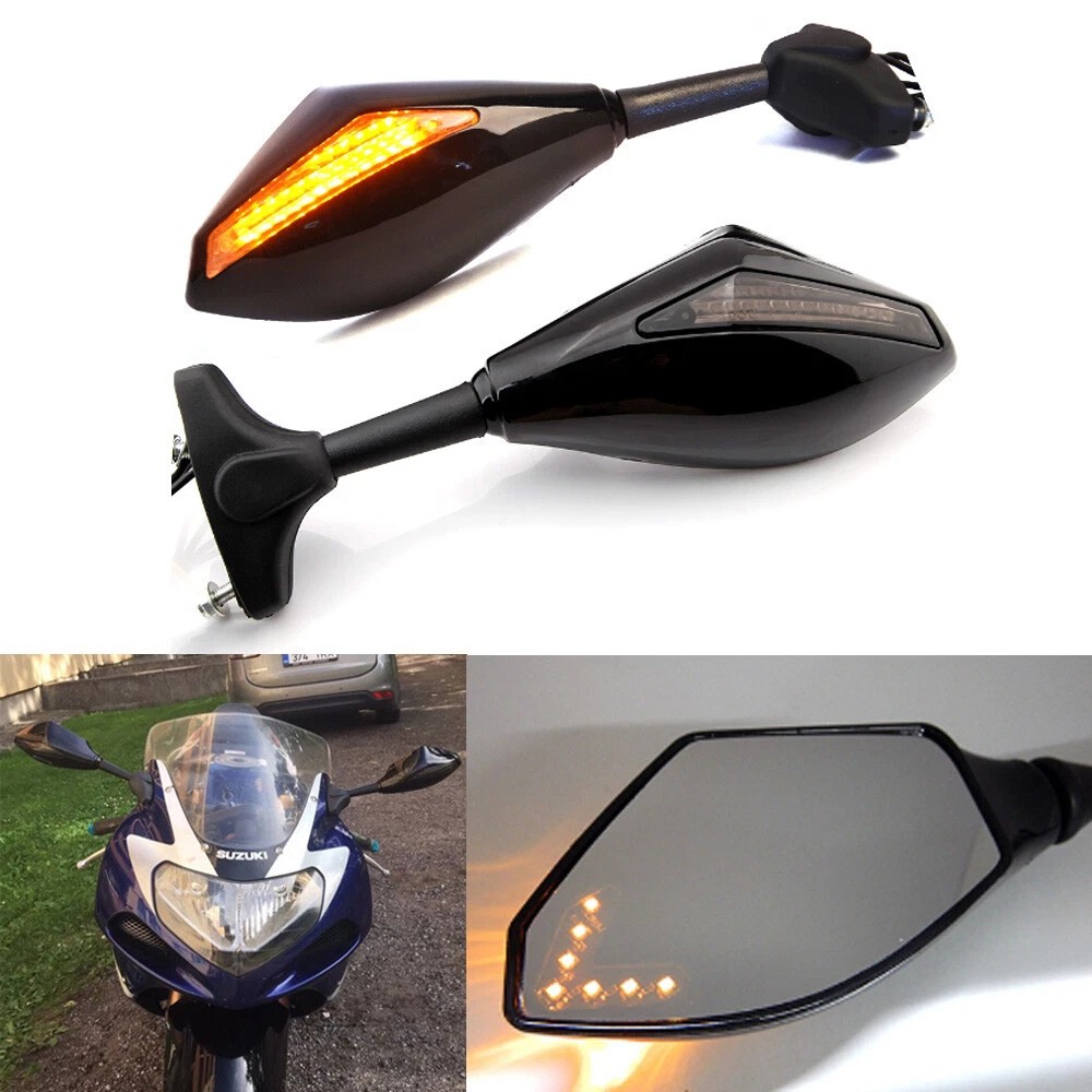 Dual-Light Rearview Mirror Universal Motorcycle Custom Modification Accessories