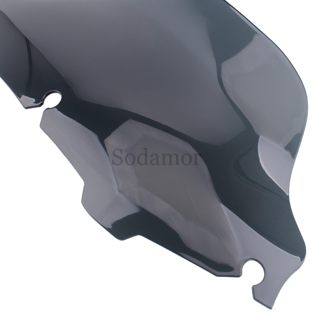 For Harley Touring Electra Glide 1996-2013 8″ Smoke Wave Windshield Windscreen