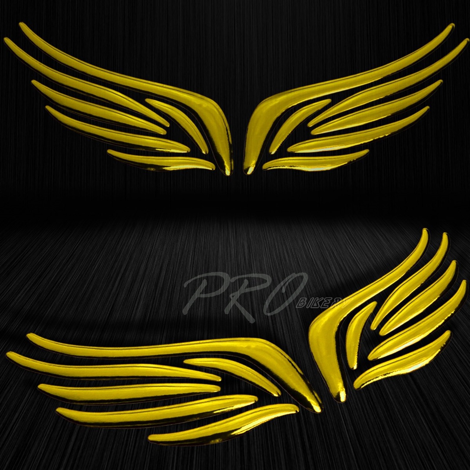 6″ Customizable Pieces Vinyl Emblem Logo Fairing/Fender Sticker Wing/Devil Gold