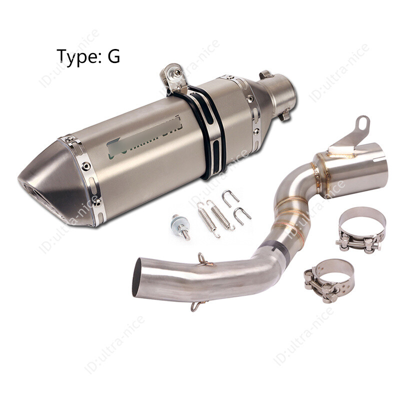 51mm Exhaust Muffler Pipe Mid Modified Catalyst for Adventure 390 250 2020-2023