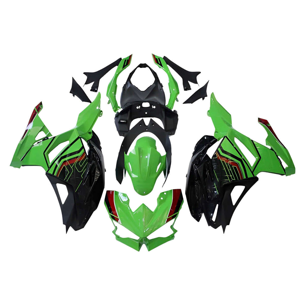 Plastics Fairings Set For Kawasaki Ninja 500 2024 2025 EX500 24 25 ABS Bodywork