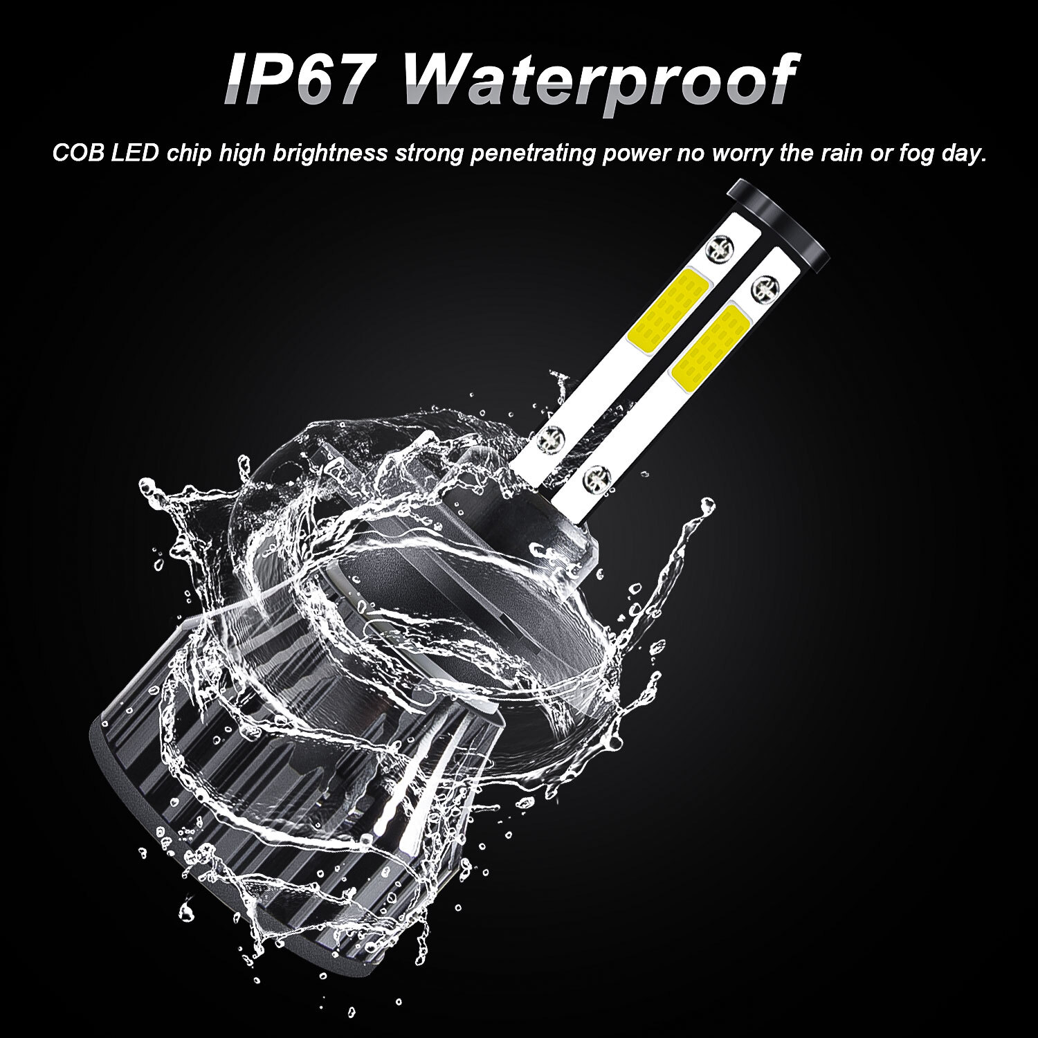 4side H7 Led Headlights Bulb For Honda Goldwing F6B GL1800B 2013-2016 Motorcycle