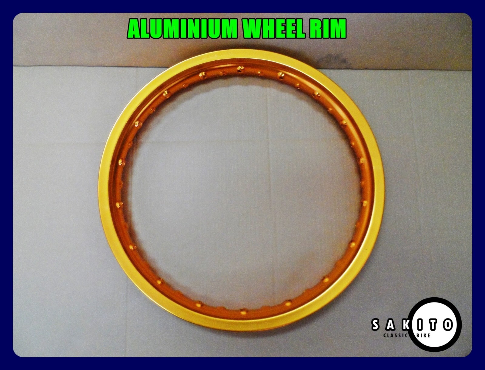 Fit Honda Motocross Dirty Bike Aluminium Gold Wheel Rim 18×2.15″ **sa3318**
