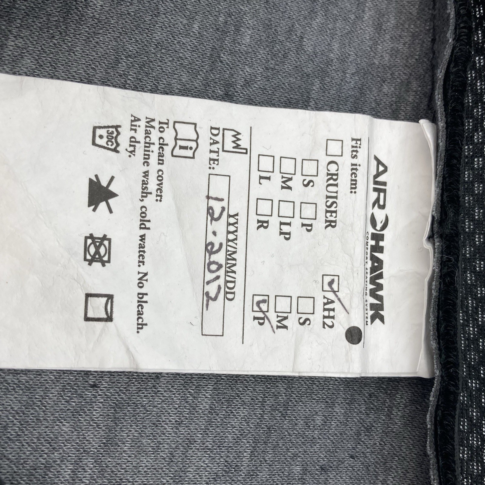 Airhawk 2 AH2PLN Seat Pad Only NO MOUNTING STRAPS
