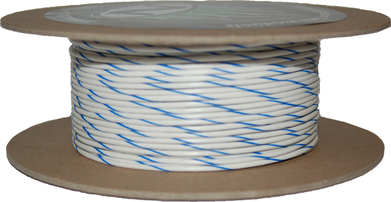 NAMZ 18 Gauge Wire Spool 100ft White Blue Single Conductor NWR-96-100 Universal