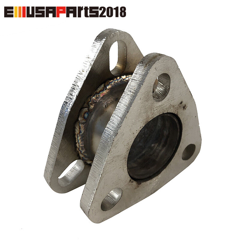 1x 2.5″ to 2″ 3 Bolt Exhaust Muffler Pipe Extension Flange Mild Steel 2″ Height