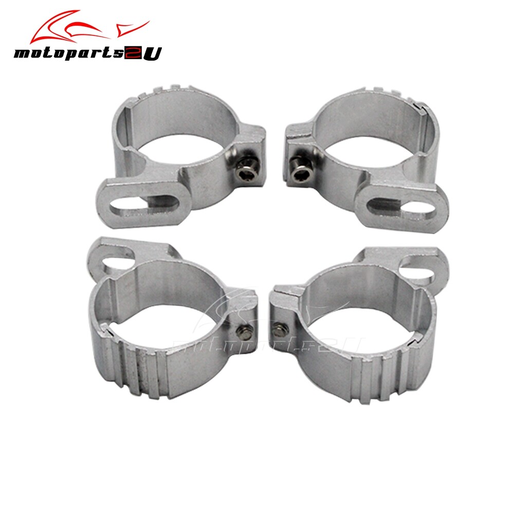 1 Set Adjustable Fairing Clamp Bracket Assemblies For Motorcycle 42-50mm Forks