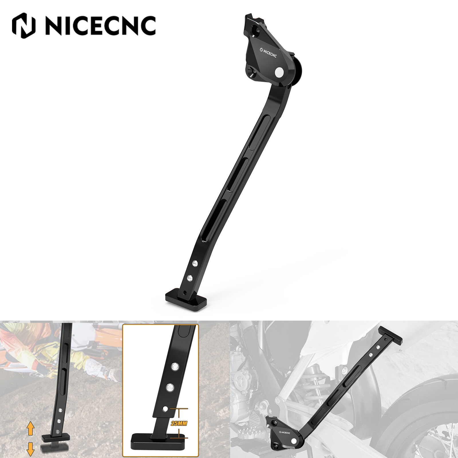 Adjustable Kickstand Kick Side Stand For Husqvarna FC250 FC350 FC450 2016-2024