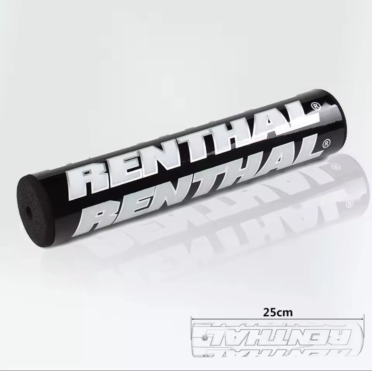 RENTHAL BLACK BAR PAD 9.8in/25cm Length, For 7/8in Handlebar FREE USA SHIPPING