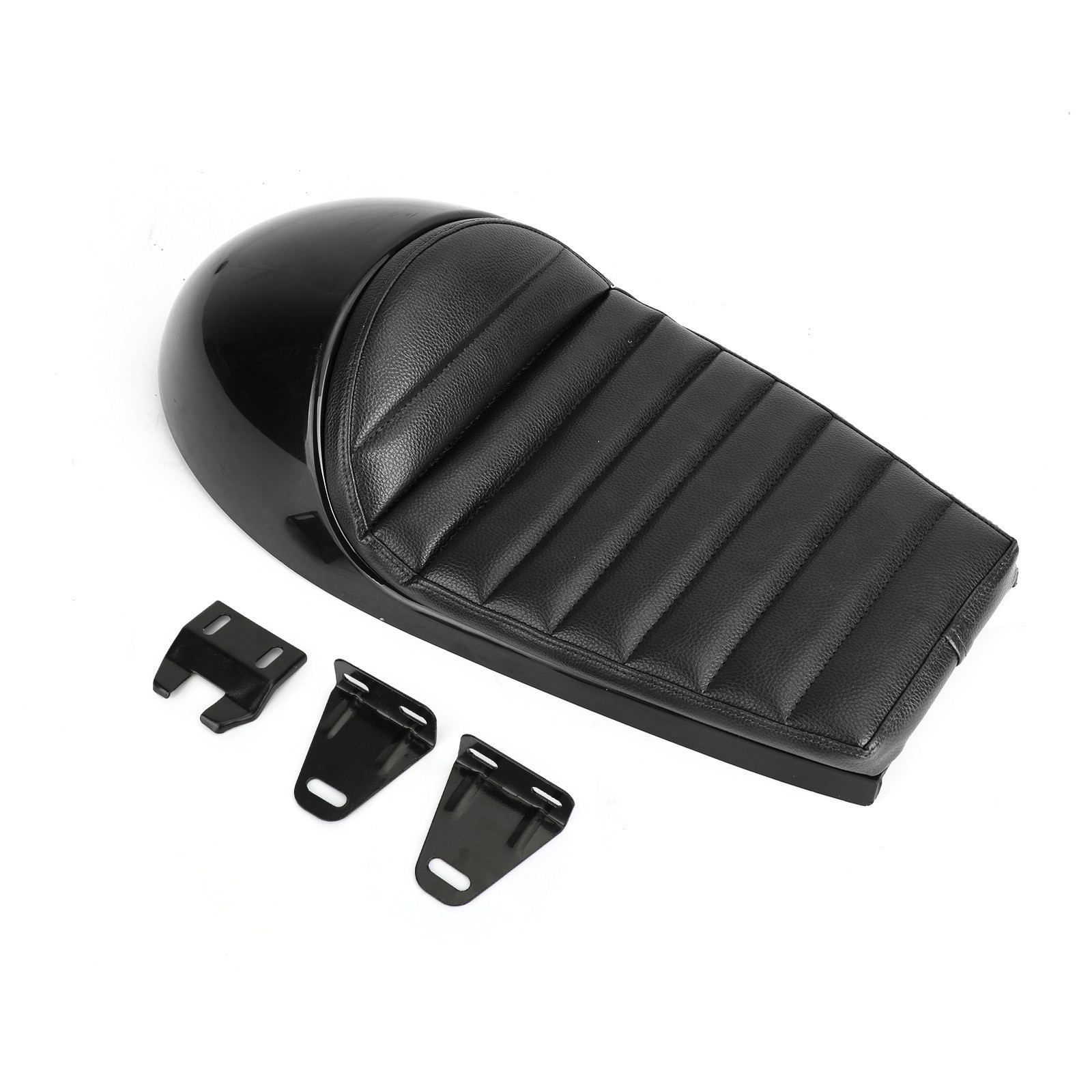 Universal Cafe Racer Seat Black Retro Vintage Cushion Scrambler Saddle Bench
