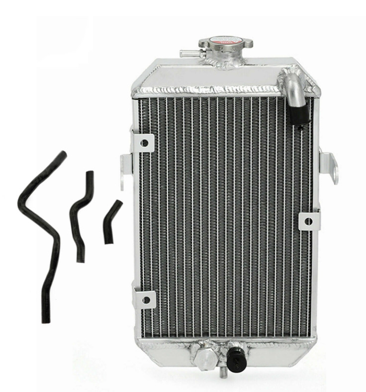 Aluminum Radiator&Black Hose Fits 2001-2005 Yamaha Raptor 660R
