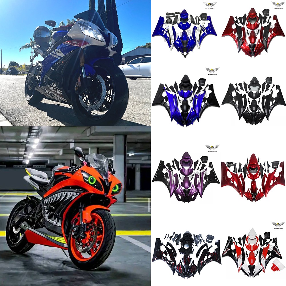 Fairing Kit W/ Bolts For Yamaha YZF R6 2006-2007 YZF-R6 ABS Injection Bodywork