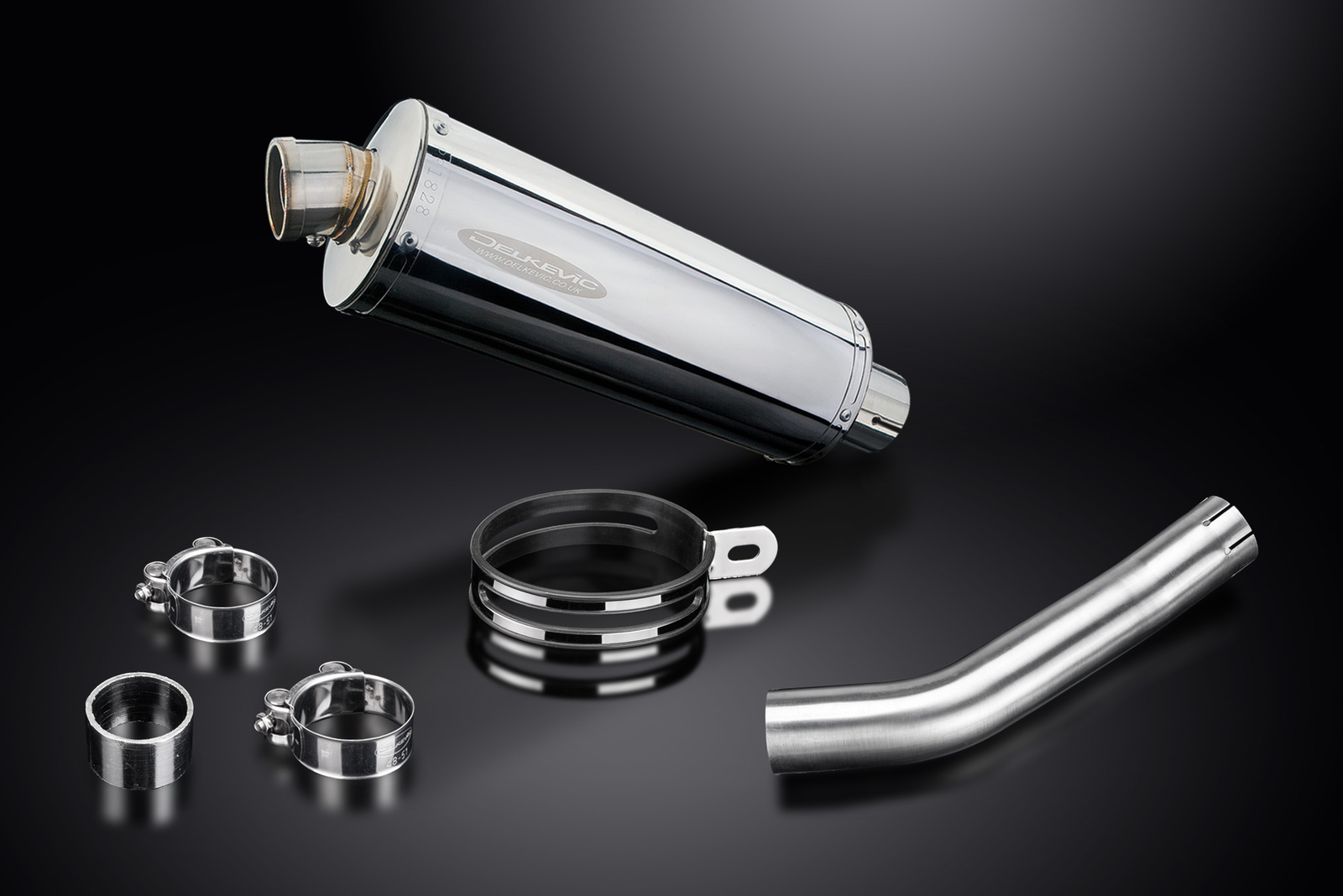 Yamaha XT700 Tenere 2019-2022 Slip On 14″ Oval Stainless Exhaust Muffler Kit