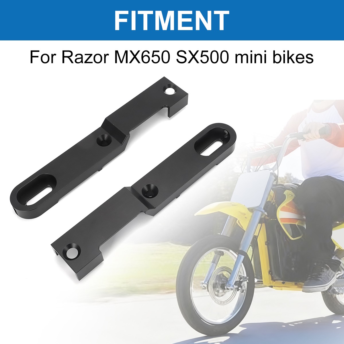 Bolt-On Swing Arm Extension Kit 4″- 5″ For Razor MX650 SX500 Stretched Aluminum