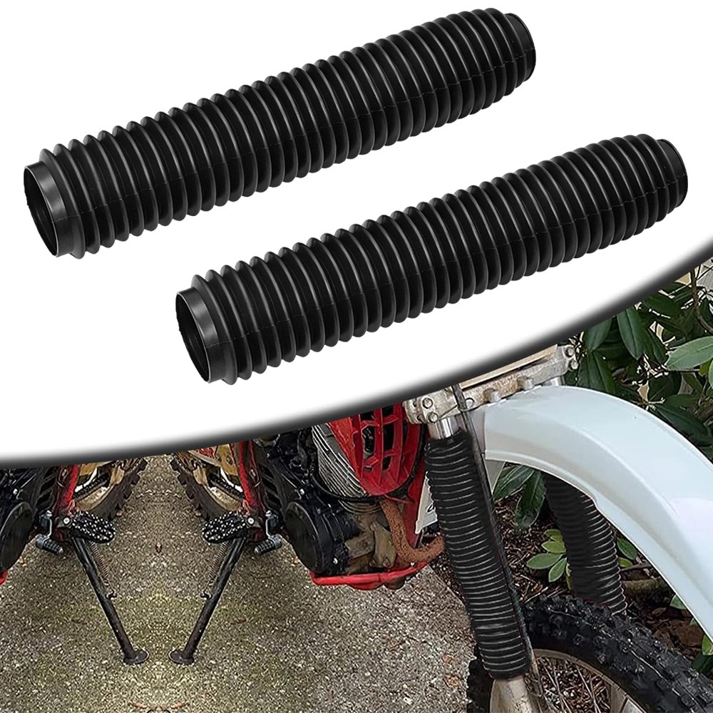 2PCS For Zero Rubber Motorcycle Front Fork Dust Cover Gaiter Gaitors Boots