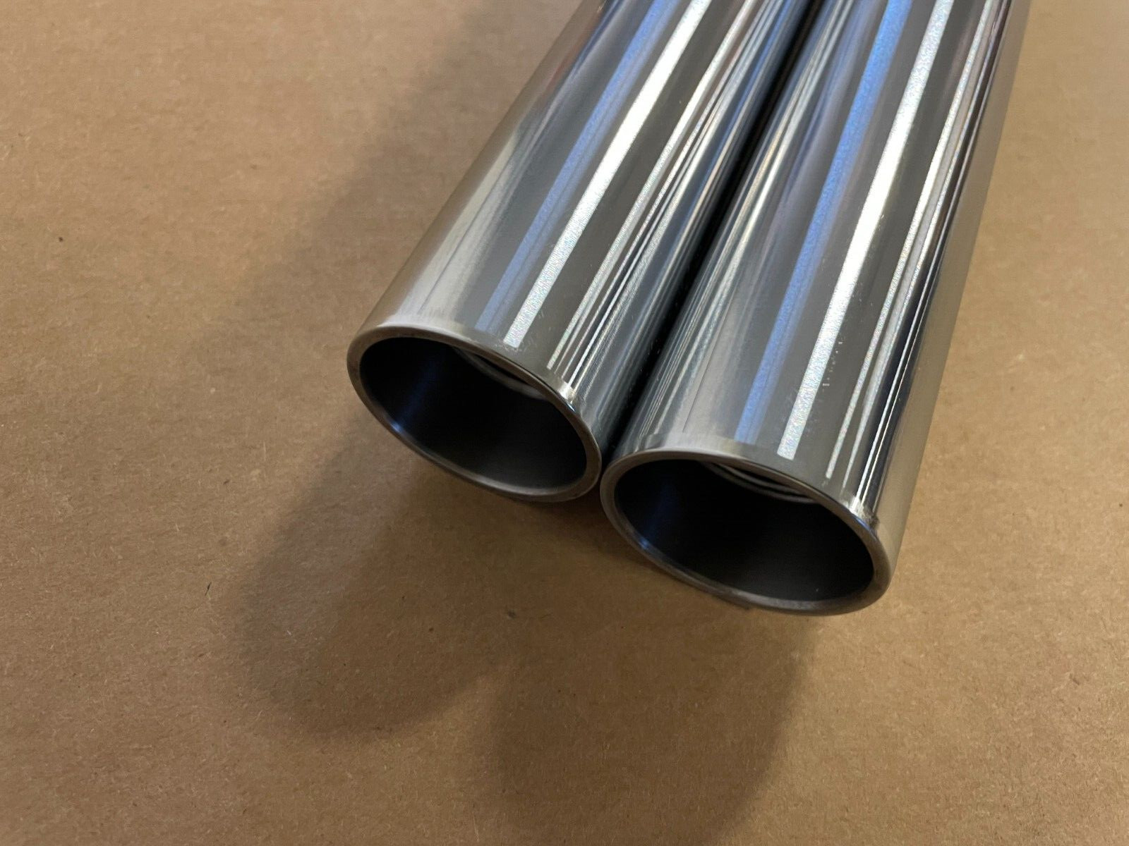 HARLEY DAVIDSON +6 FORK TUBES 41mm 6″ OVER STOCK 30 1/4″ HARD CHROME custom