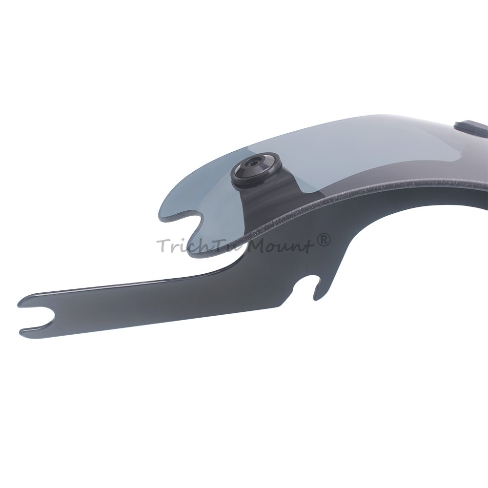 Smoke Windshield Vented Windscreen Mount Set For Harley Road King Special FLHRXS